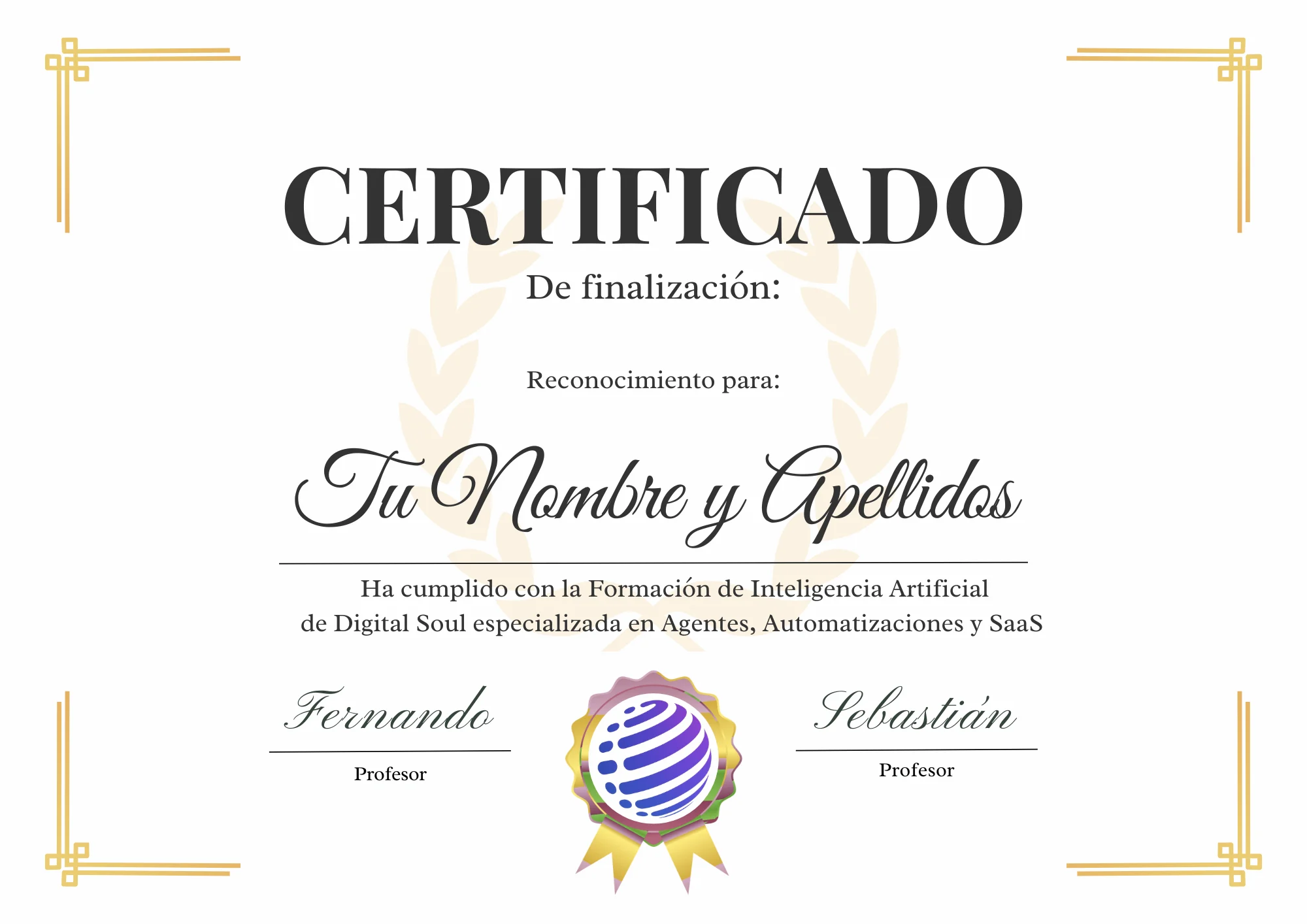 Certificado diploma